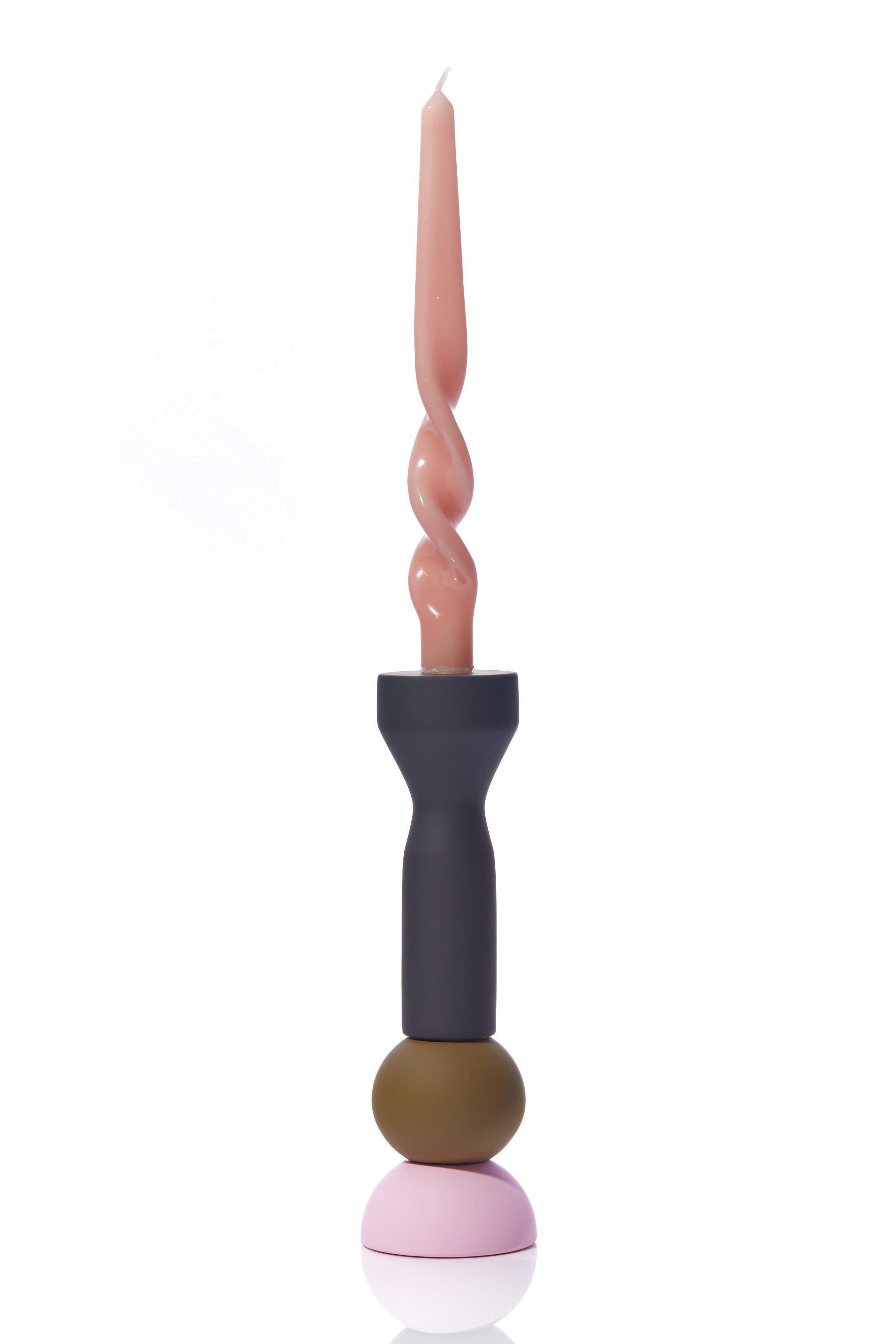 Stacks - Olive Tall Candlestick-MASTK003-B