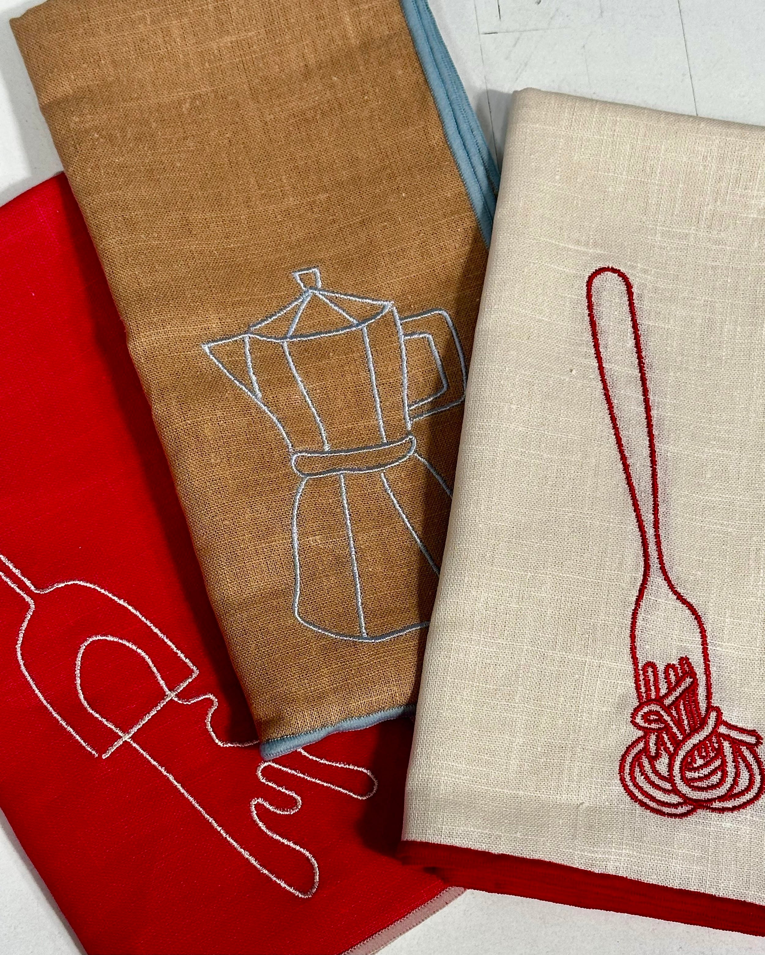Linen Blend Napkins - Cafetiere (Set of 2)