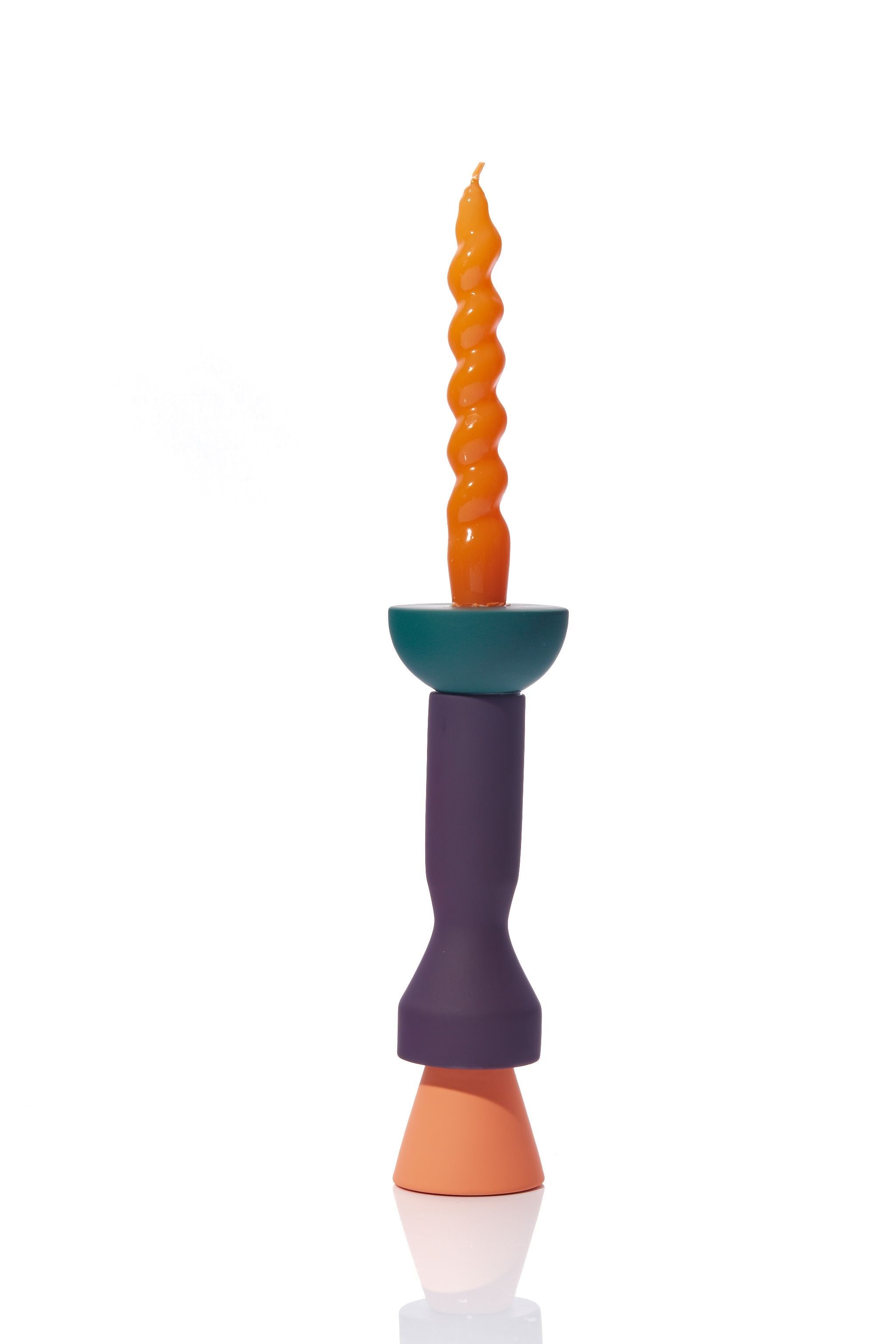 Stacks - Peach Tall Candlestick-MASTK001-B