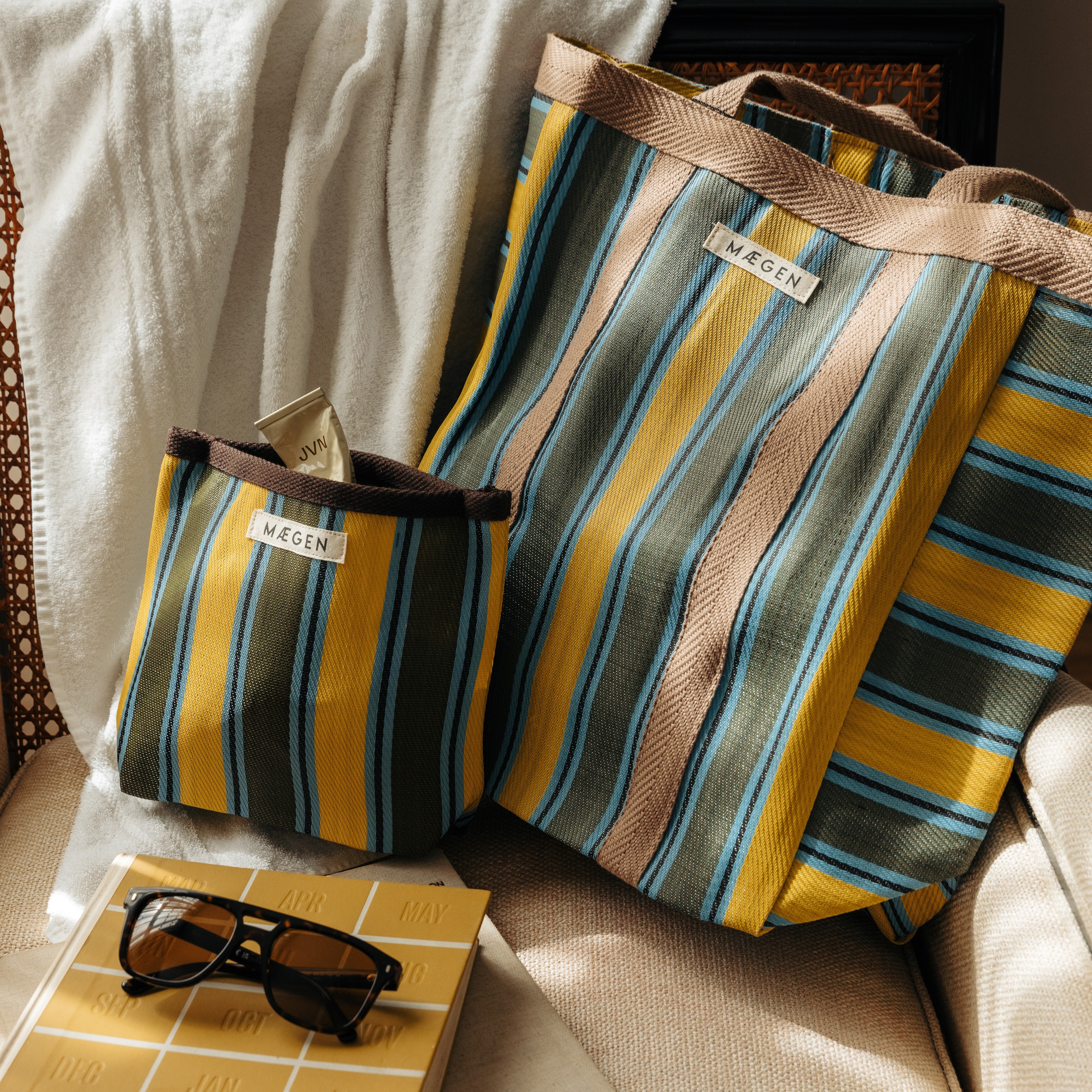 Everywhere Bag | Chocolate/ Yellow/ Olive - Preorder