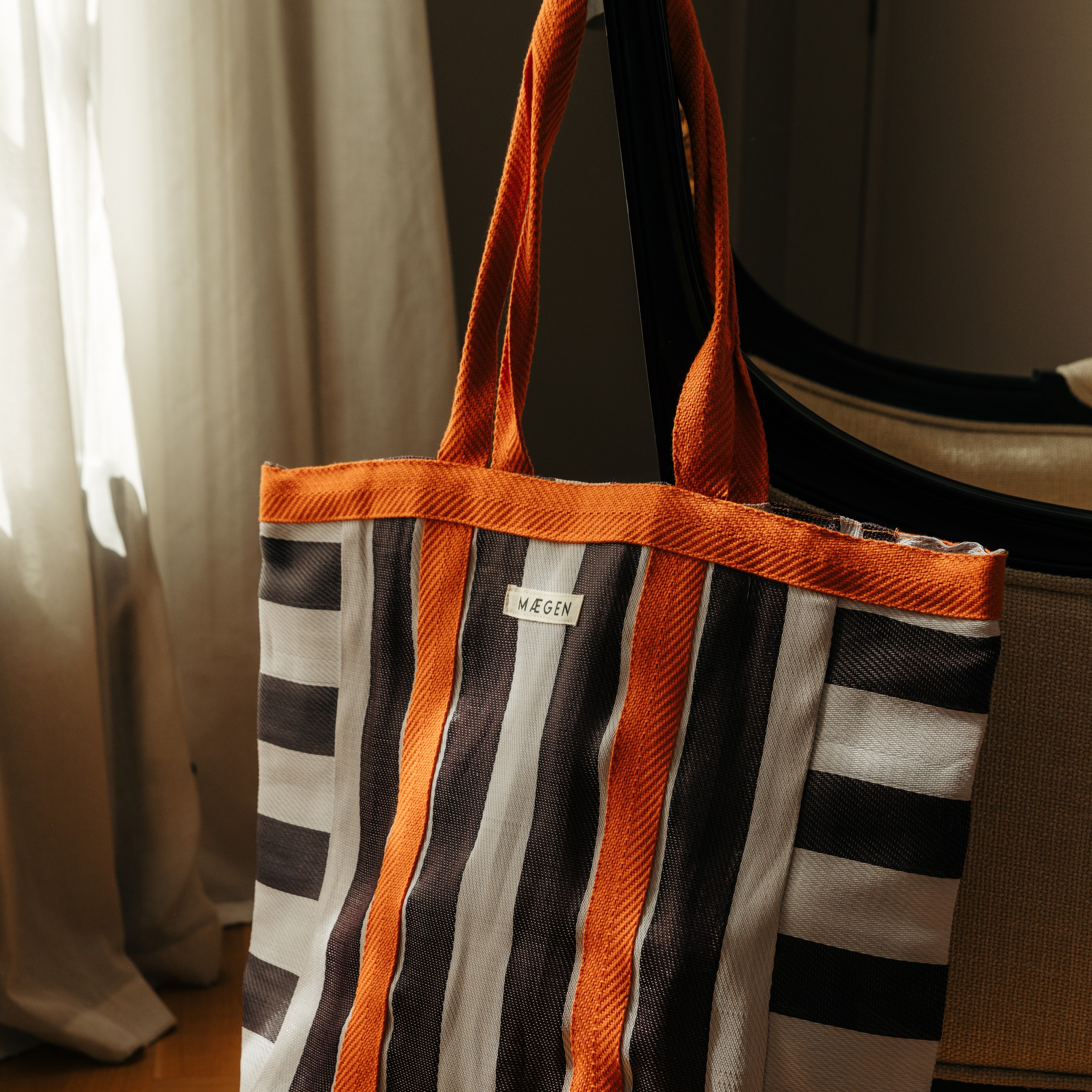 Everywhere Bag | Orange/ White/ Aubergine - Preorder