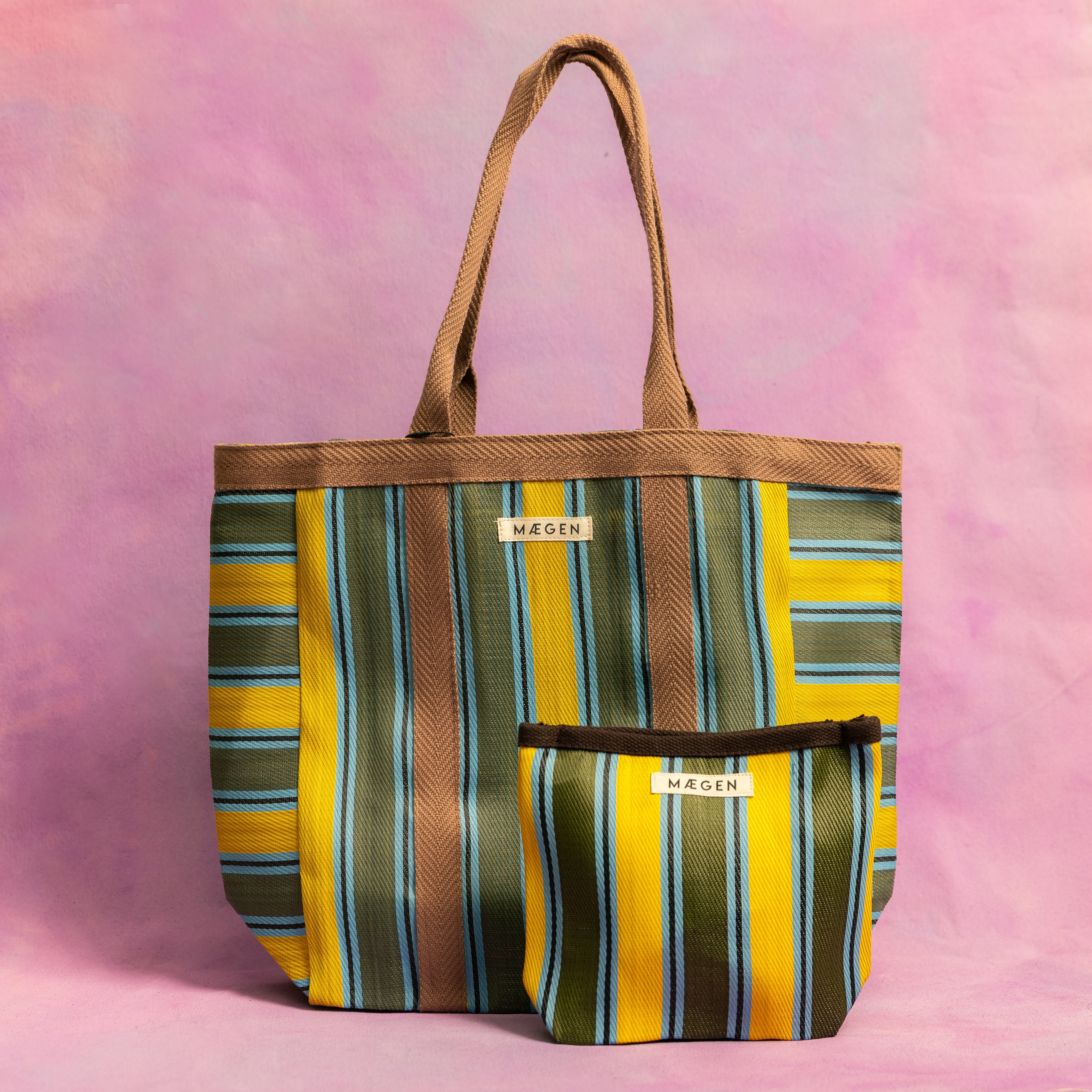 Everywhere Bag | Chocolate/ Yellow/ Olive - Preorder