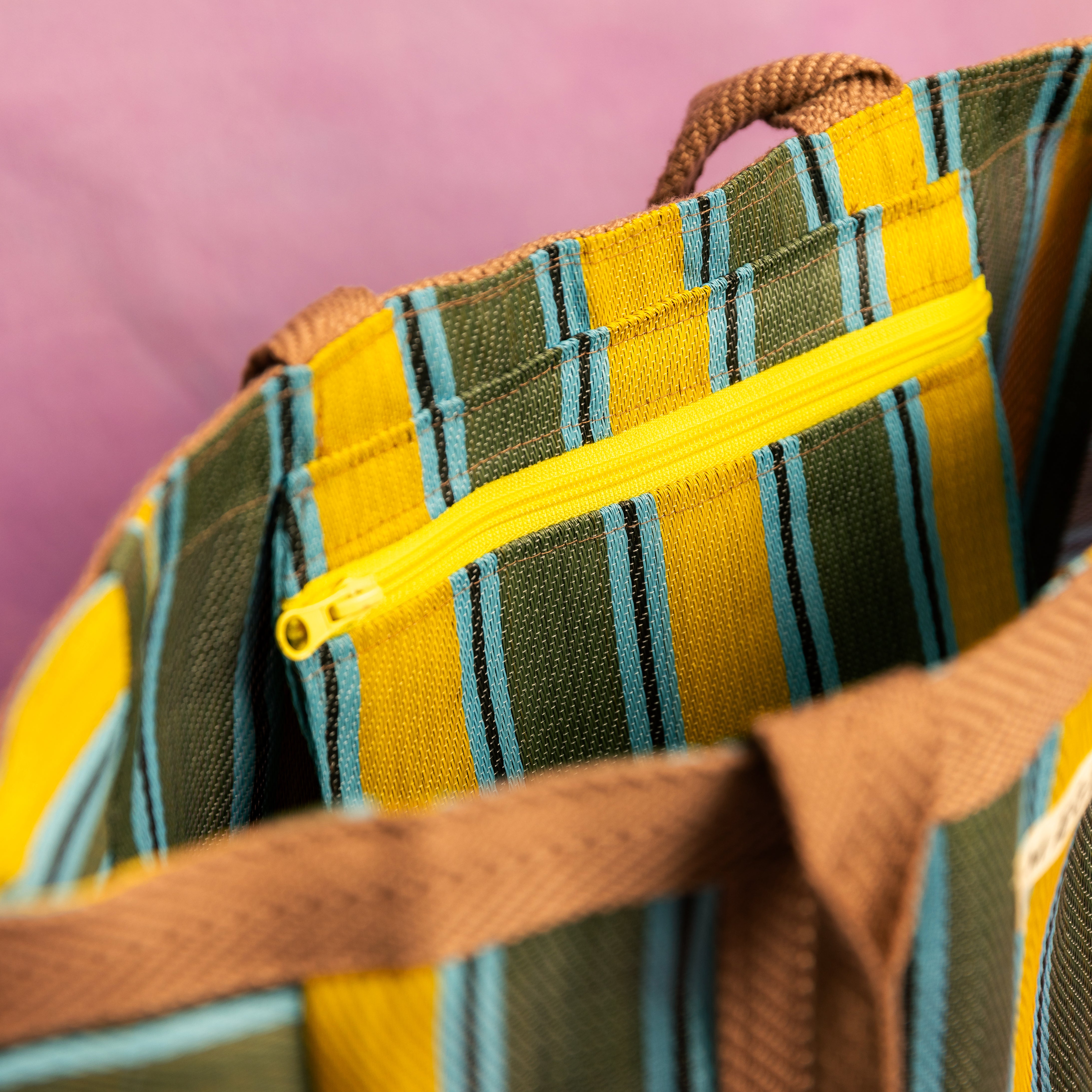 Everywhere Bag | Chocolate/ Yellow/ Olive - Preorder