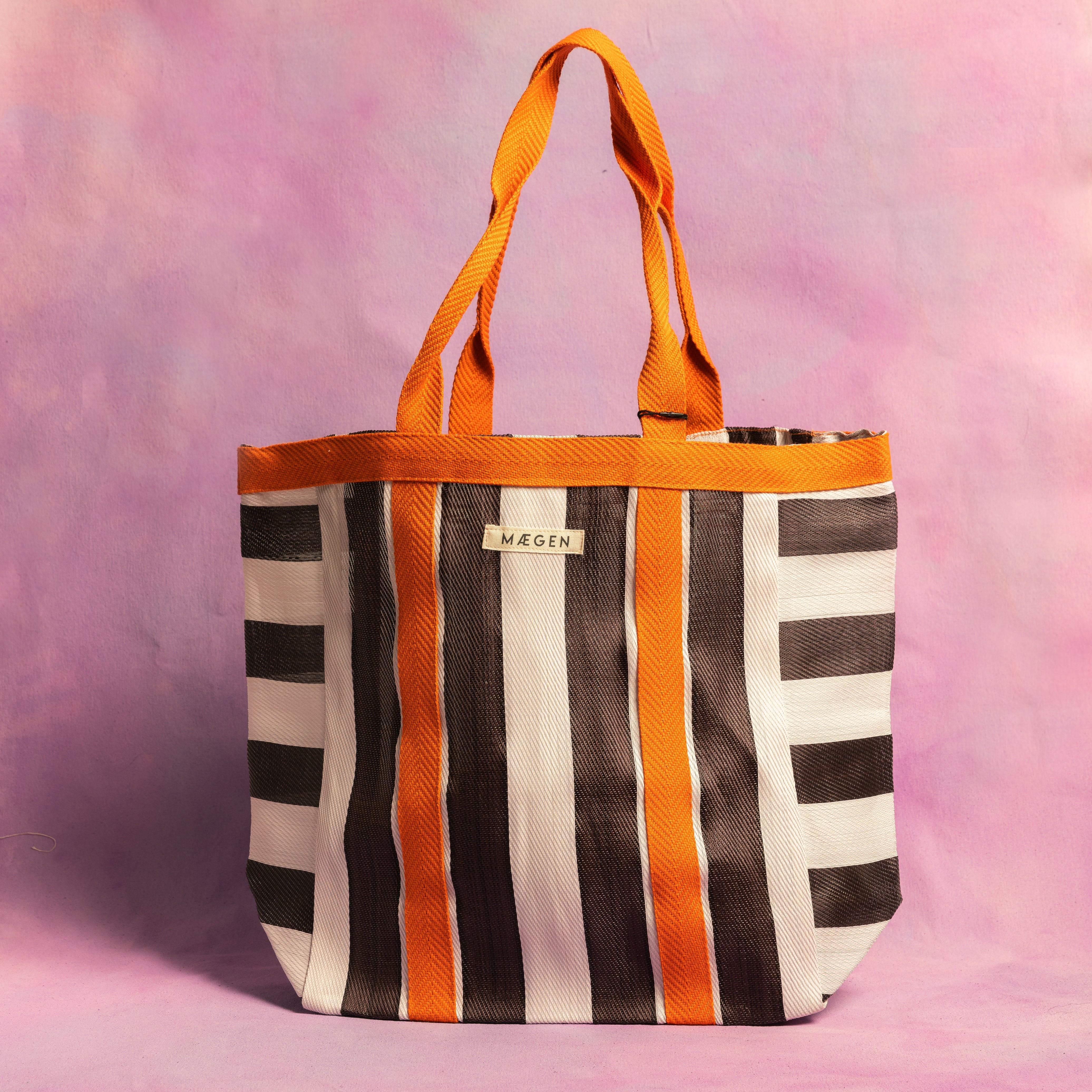 Everywhere Bag | Orange/ White/ Aubergine - Preorder