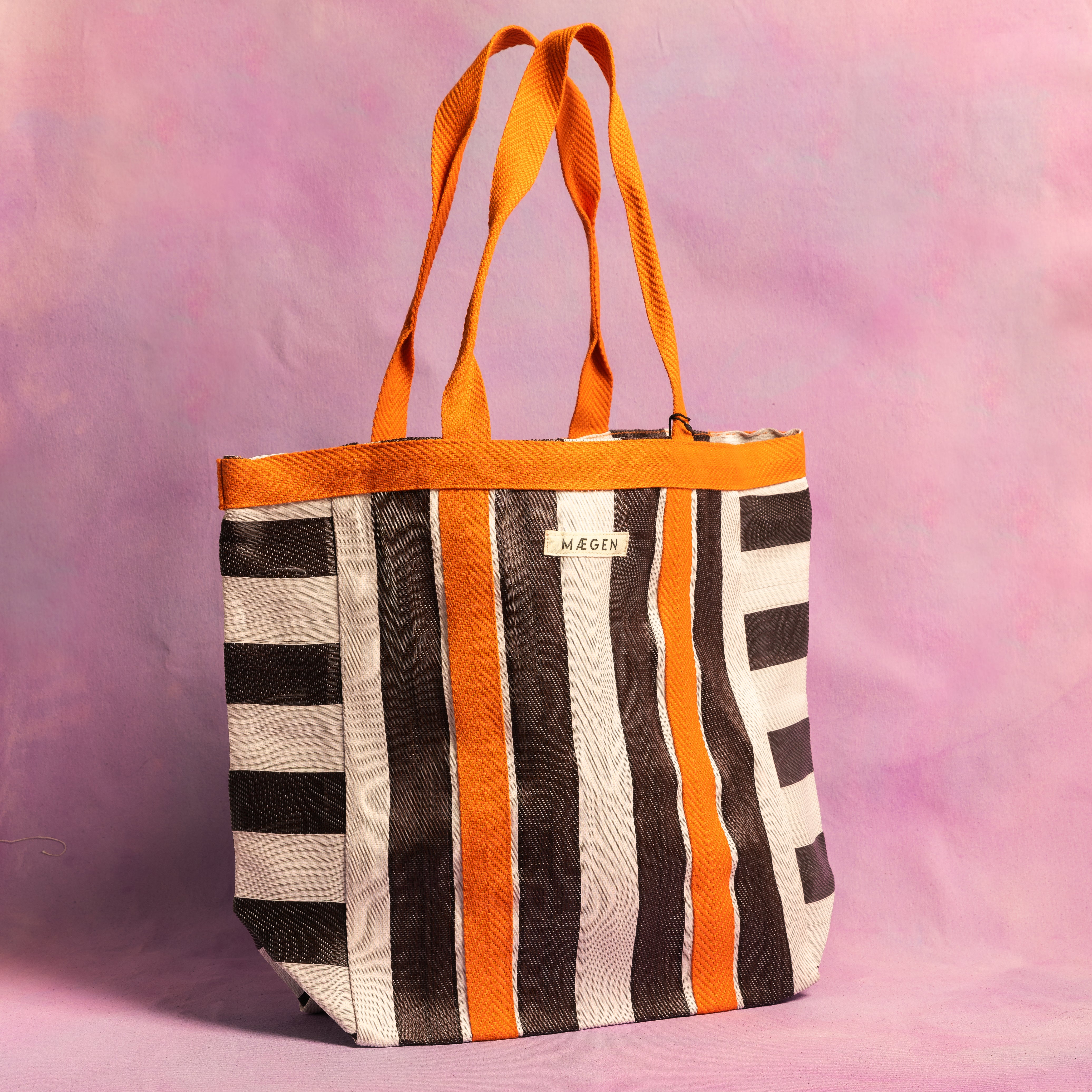 Everywhere Bag | Orange/ White/ Aubergine - Preorder
