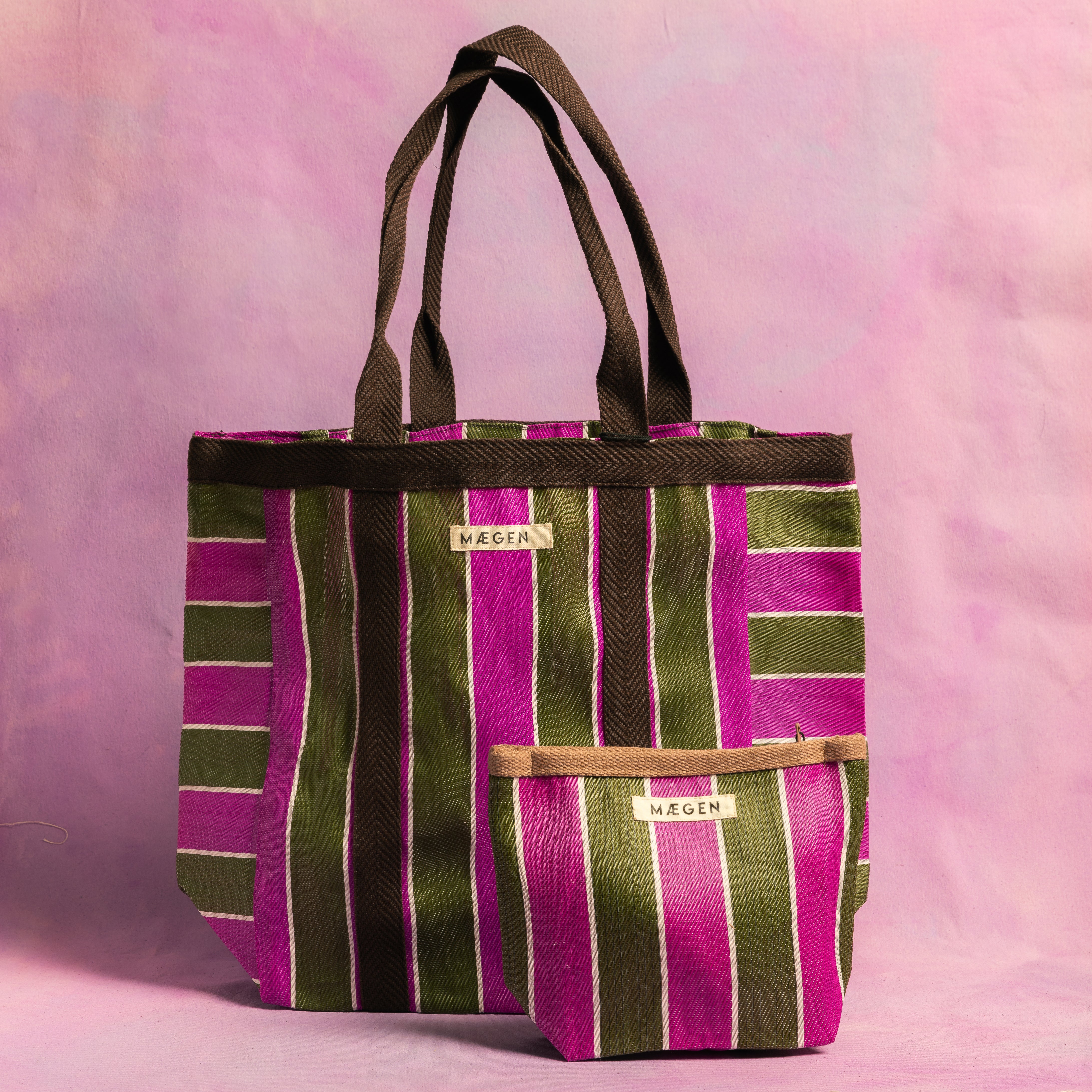 Everywhere Bag | Brown/ Olive/ Pink - Preorder