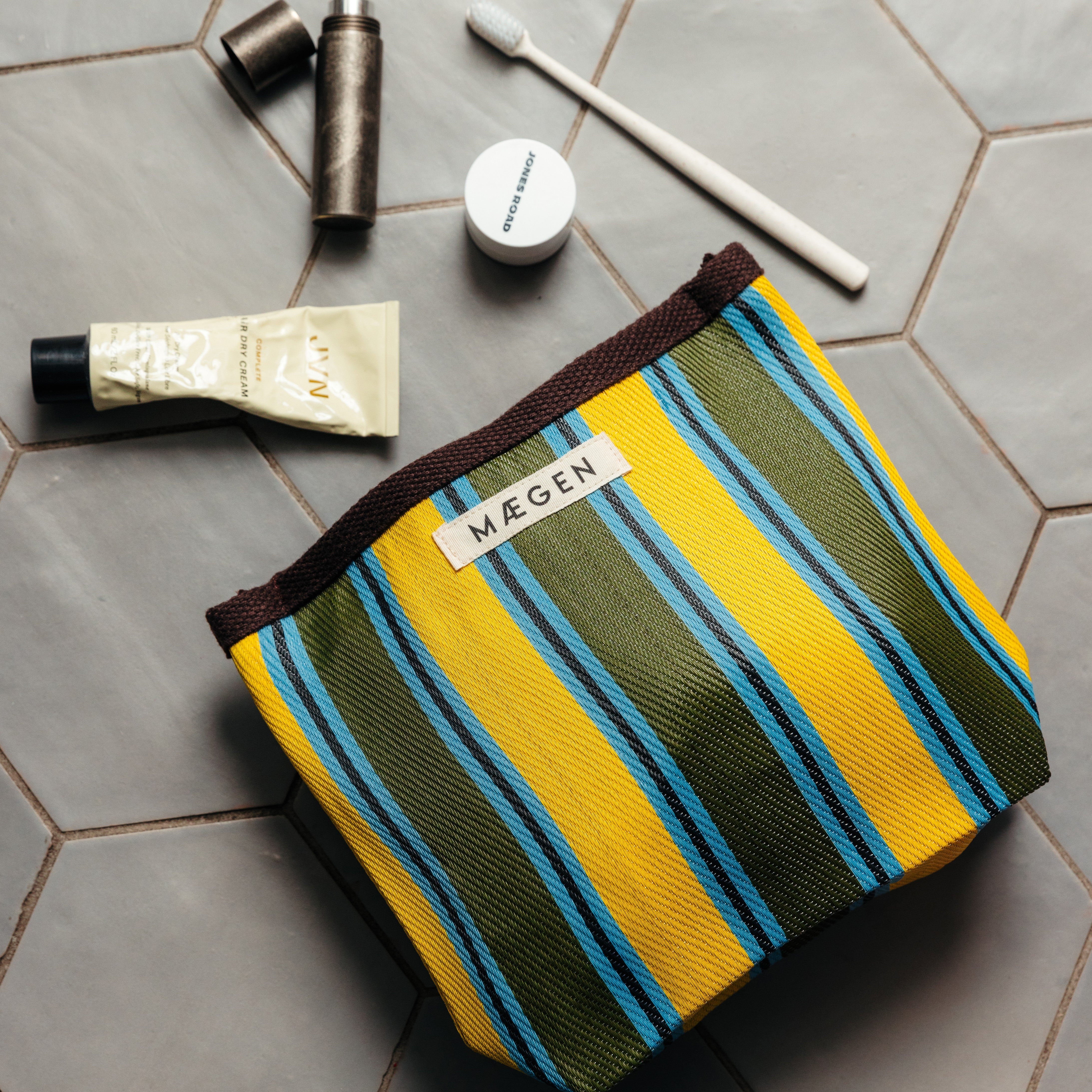 Pouch | Chocolate/Yellow/ Olive - Preorder