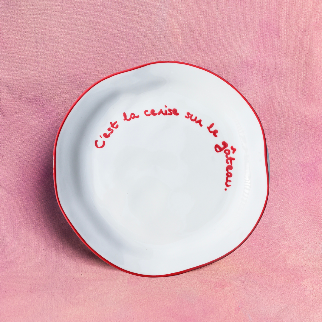 Statement Plate | C'est la cerise sur le gâteau
