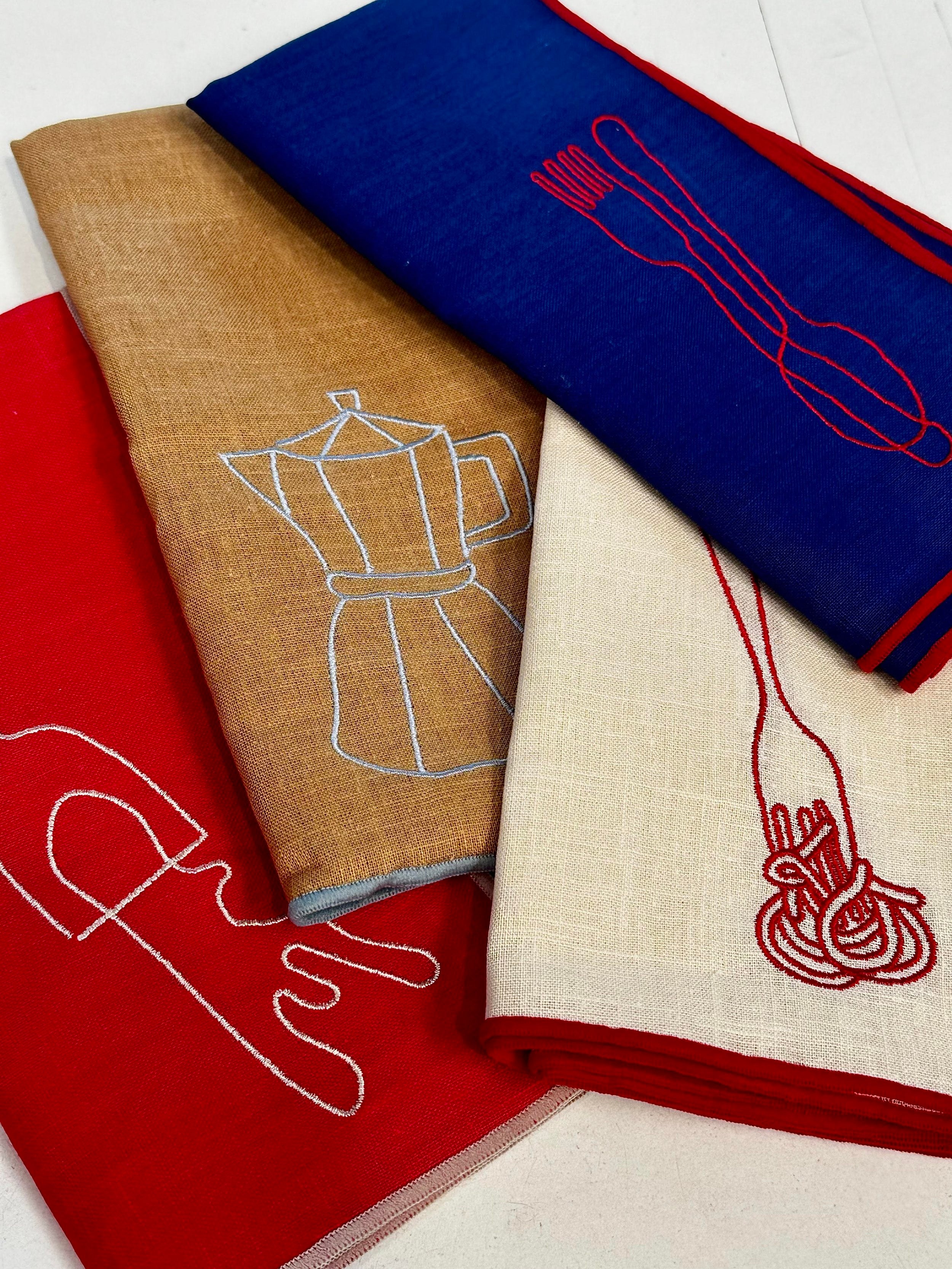 Linen Blend Napkins - Cutlery (Set of 2)